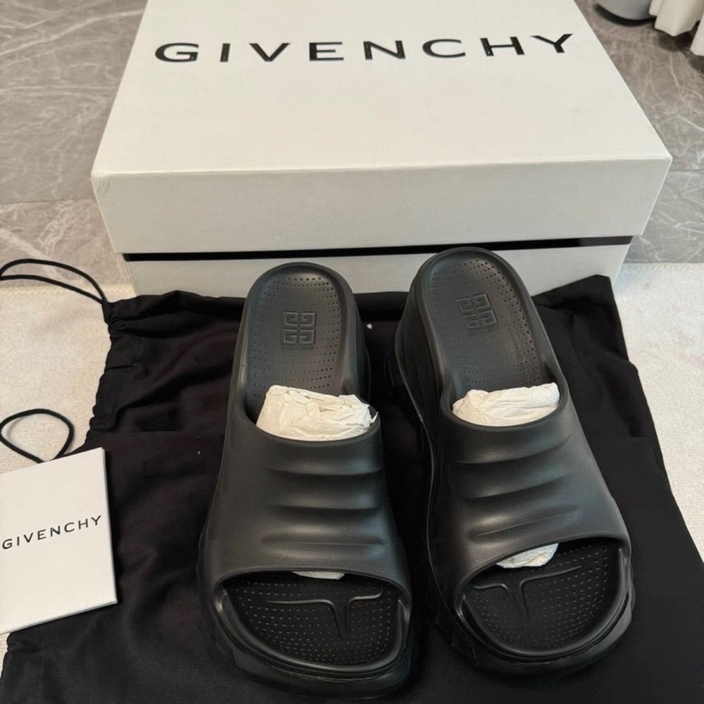 Givenchy Black Slide Sandals